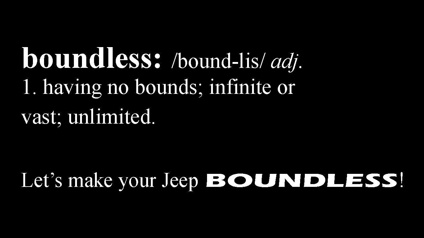 BOUNDLESS definition